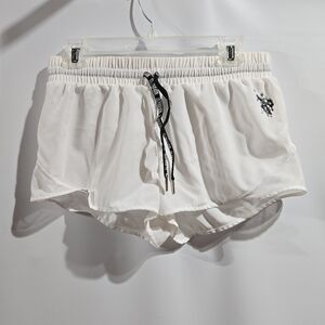U.S. POLO ASSN. Women's White Athletic Shorts Sz M (7-9)